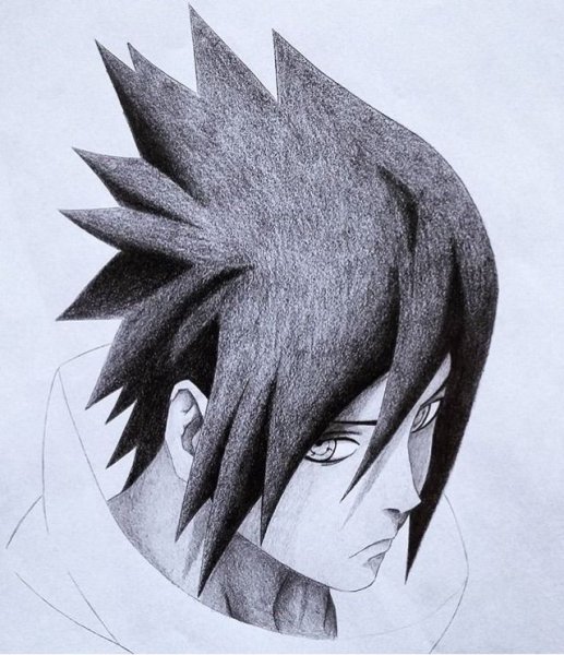 Саске Учиха наррисовка