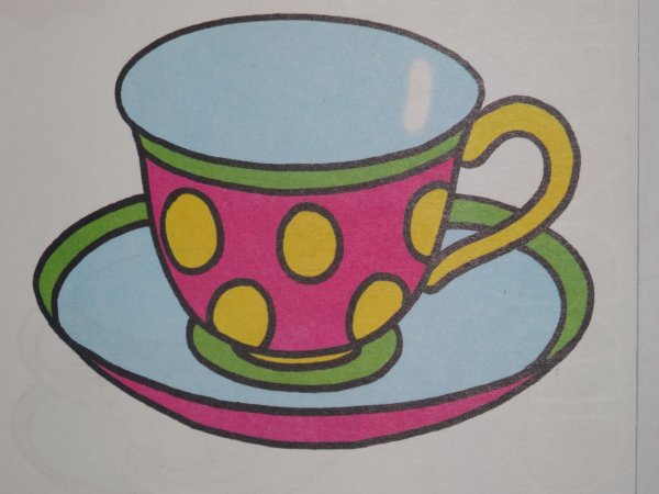 Посуда для рисования детям