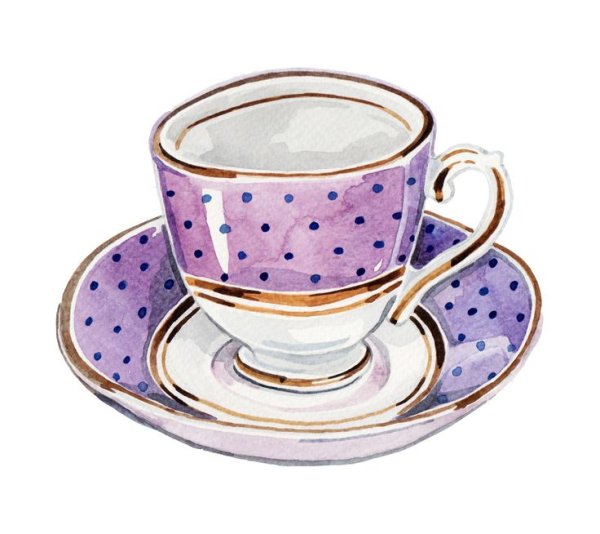 Чашка акварелью