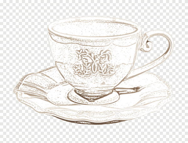 Скетчинг чашка кофе