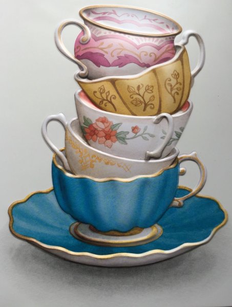 Чашечка нарисованная