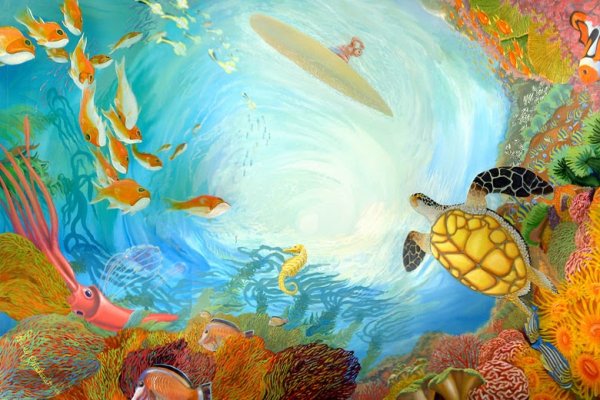 Правополушарное рисование подводный мир