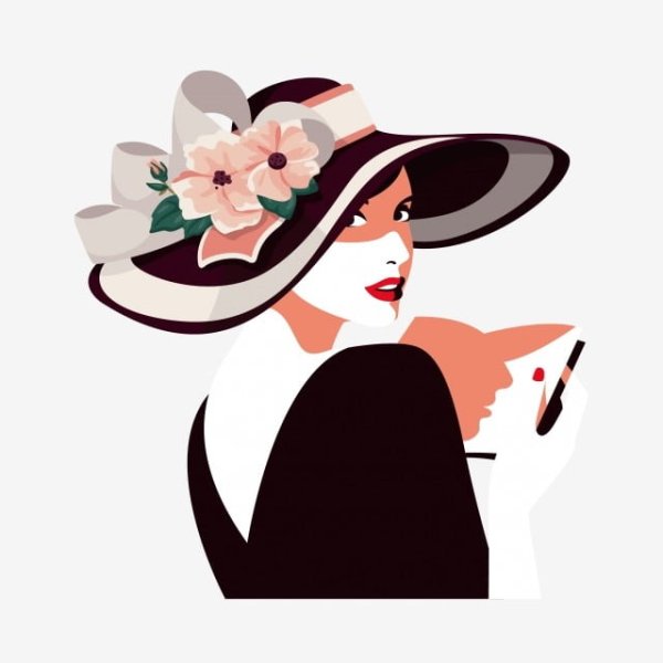 Дама в шляпе