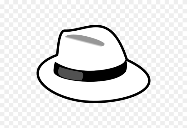 Белая шляпа на прозрачном фоне
