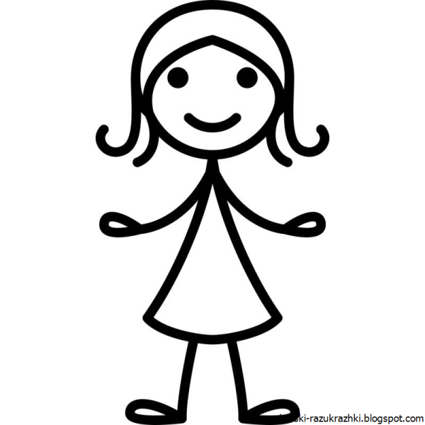 Рисунки для срисовки лёгкие люди