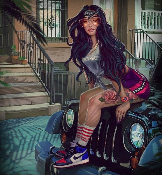 Смешная девушка в короне