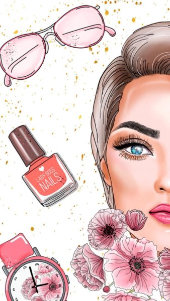 Бьюти иллюстрации