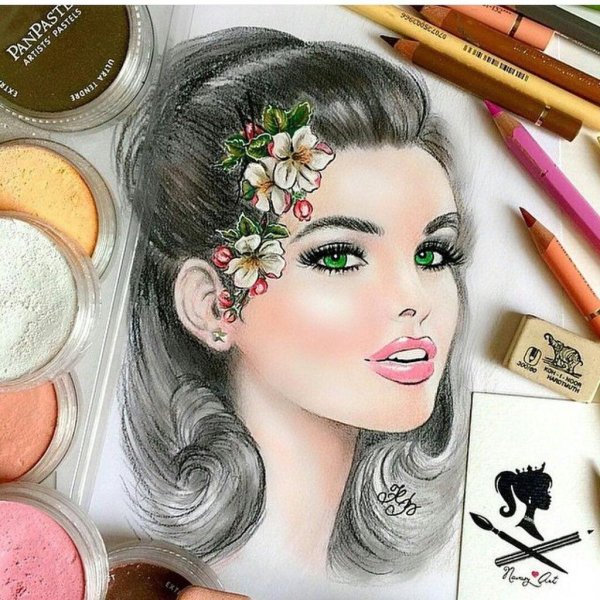 Рекламирование косметики эскиз