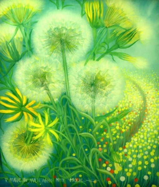 Пьер Марсель картины одуванчики
