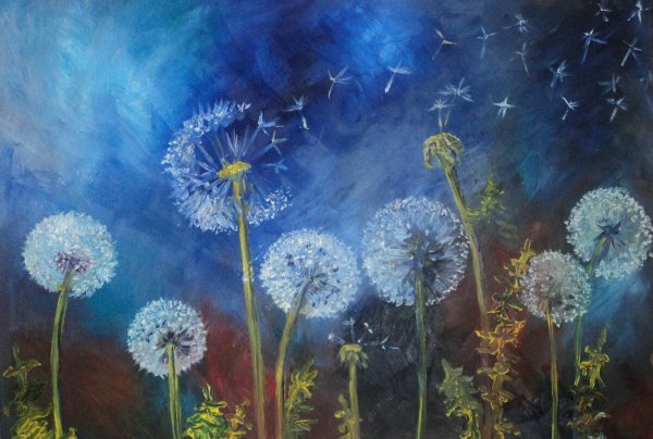 Живопись Ларисса Гамильтон , одуванчики