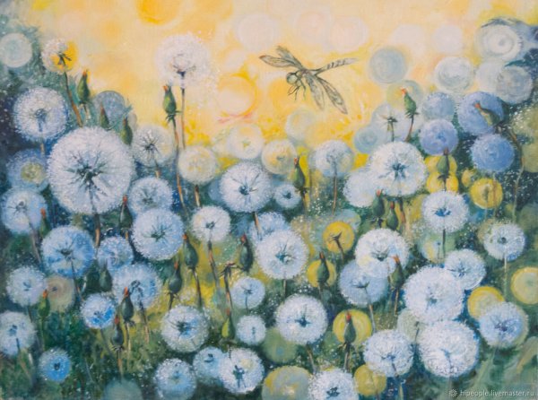 Одуванчиковое поле Моне