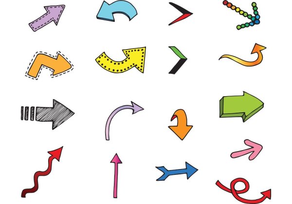 Креативные стрелки указатели