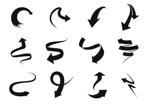 Закрученная стрелочка