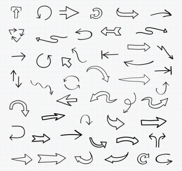 Фигурные стрелки вектор