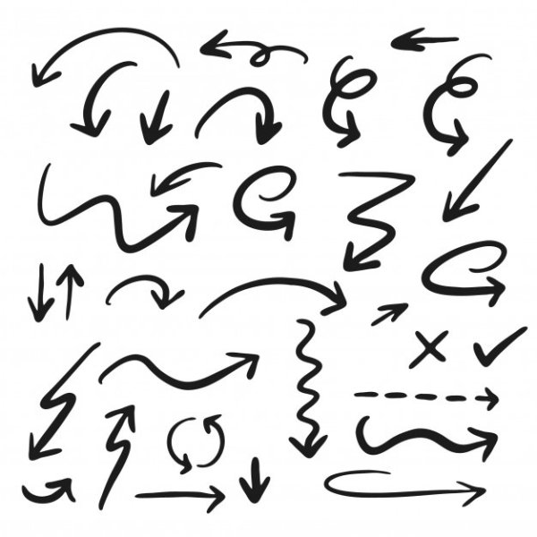 Стрелочка от руки