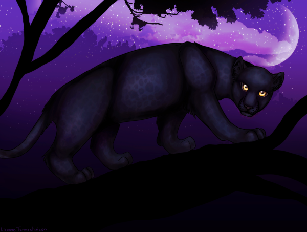 Пантера арт мультяшная