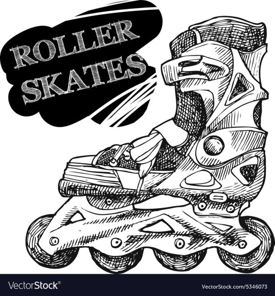 Роликовые коньки Наброски