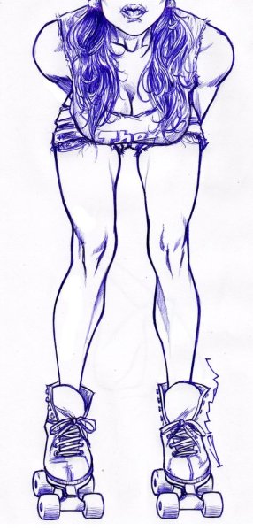 Спортивная девушка скетч