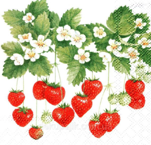 Салфетки для декупажа земляника