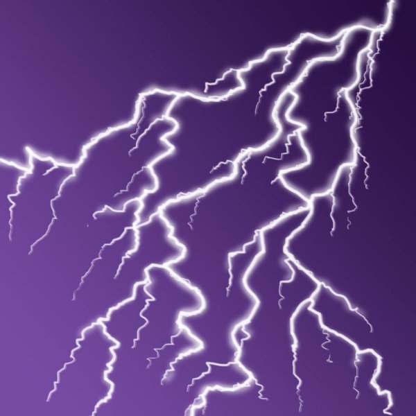 Изображение молнии в рисунках