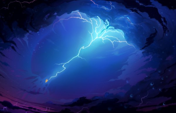 Гром и молния арт
