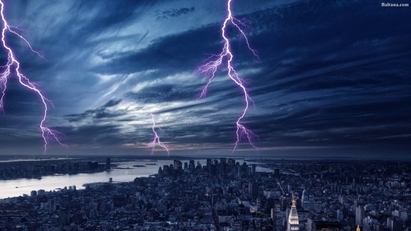 Красивая молния