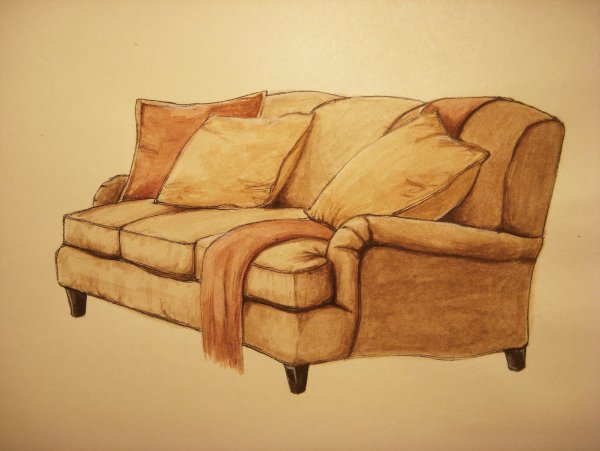 Диван скетч