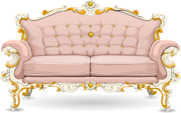 Интерьер в угловой перспективе карандашом