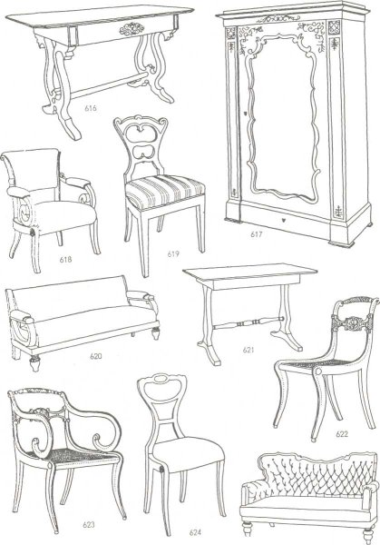 Диван зарисовка