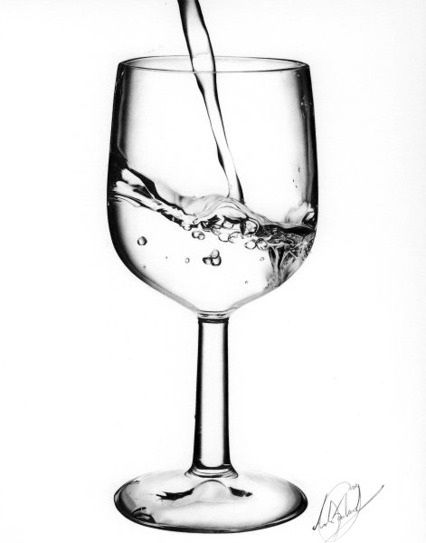 Рисование бокала