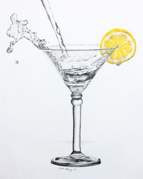 Коктейль карандашом