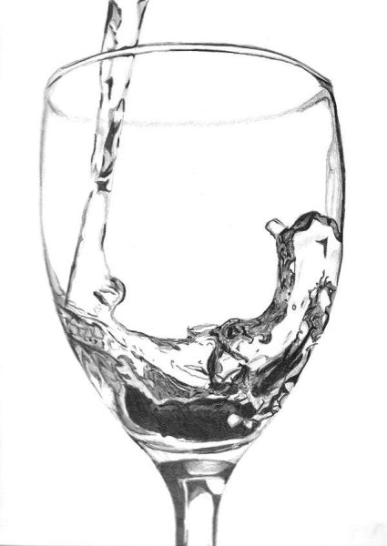 Бокал набросок