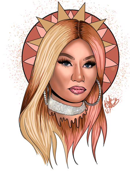 Ники Минаж рисунок