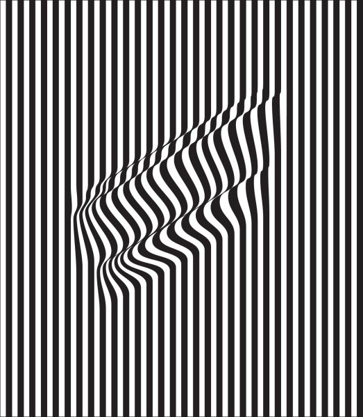 Оптическая иллюзия из линий