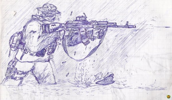 Военные рисунки карандашом