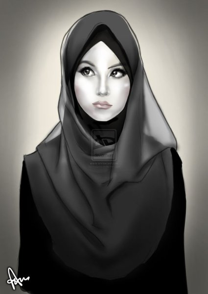 Никаб Муслима картина