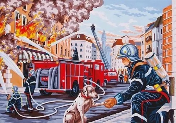 Пожарные в живописи