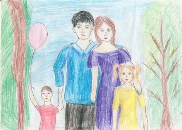 Рисунок моя семья