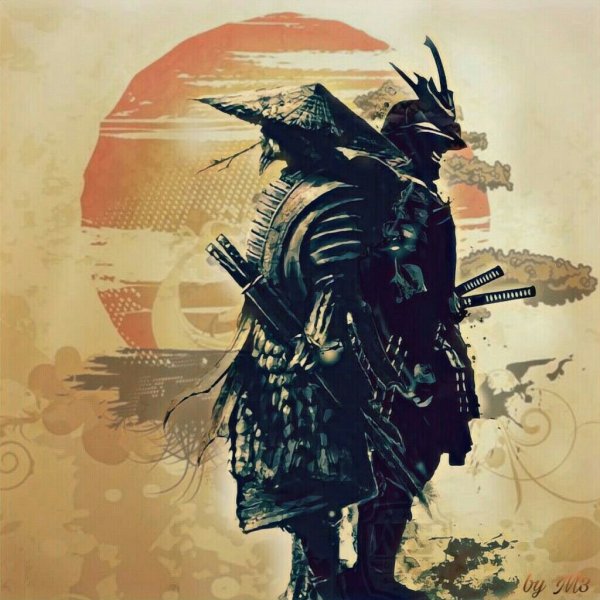 Самурай Ронин арт фэнтези