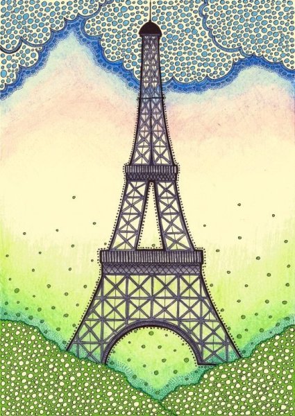 Башня рисунок