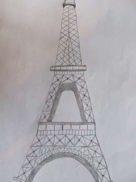 Эйфелева башня Париж для срисовки