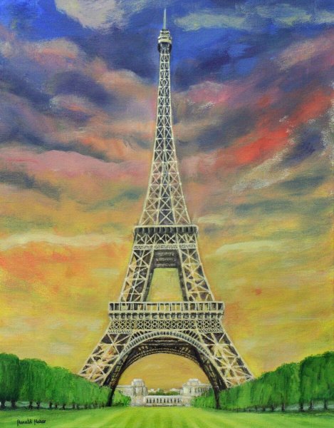 Эйфелева башня Париж для срисовки