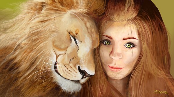 Девушка и Лев