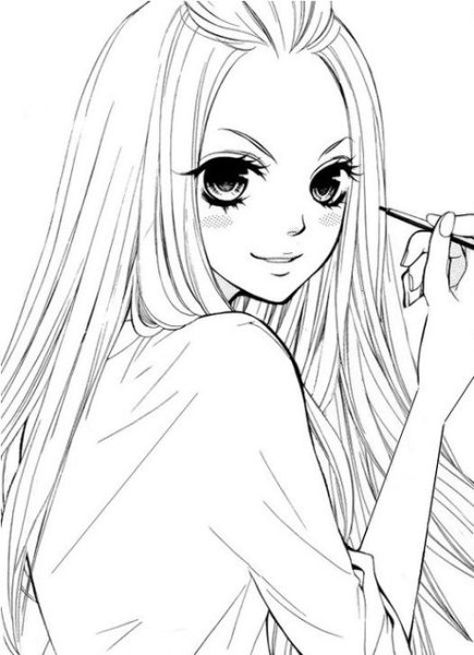 Красивые аниме девушки из манги