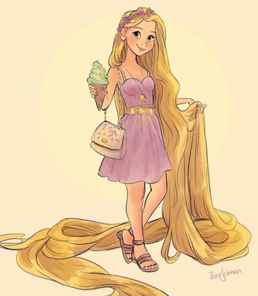 Рапунцель Дисней портрет