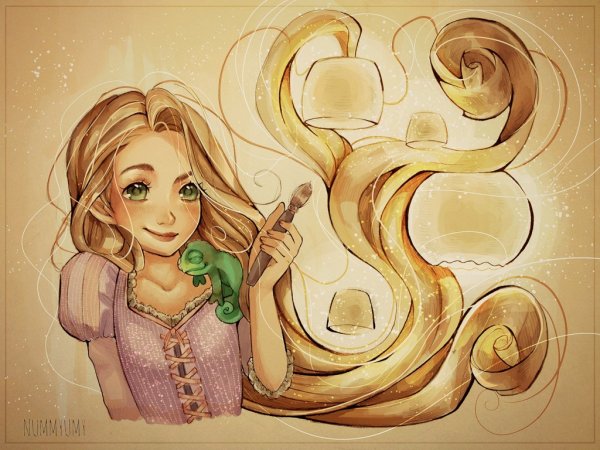 Рапунцель в современном стиле