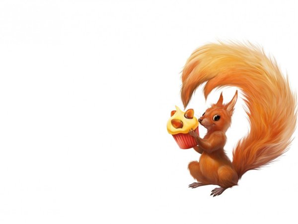 Белка мультяшная
