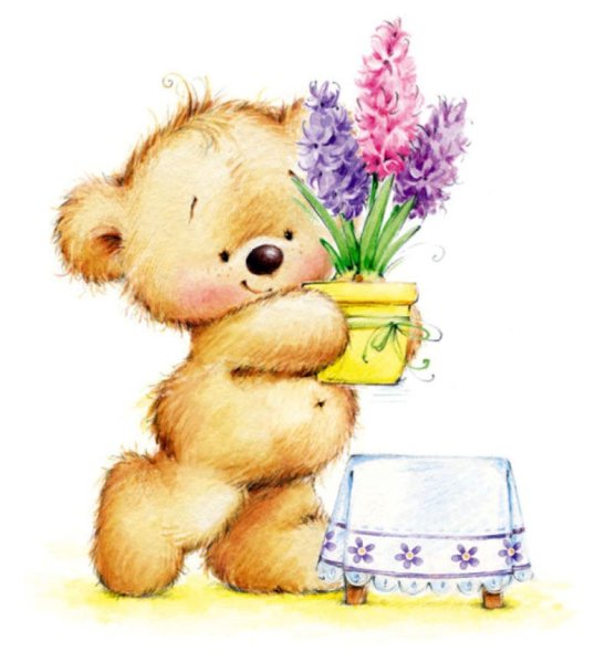 Мишки от художника Марины Федотовой.