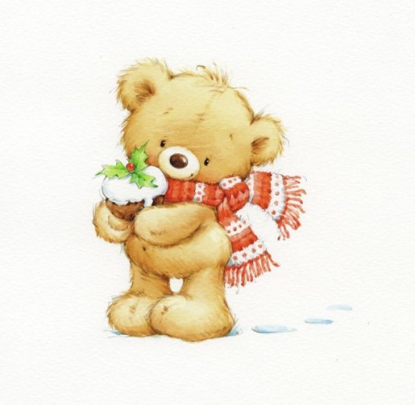 Мишки от художника Марины Федотовой.