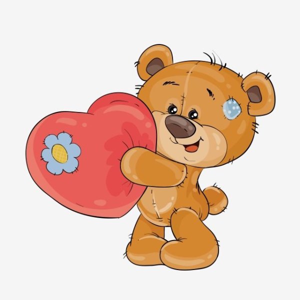 Медвежонок с сердечком